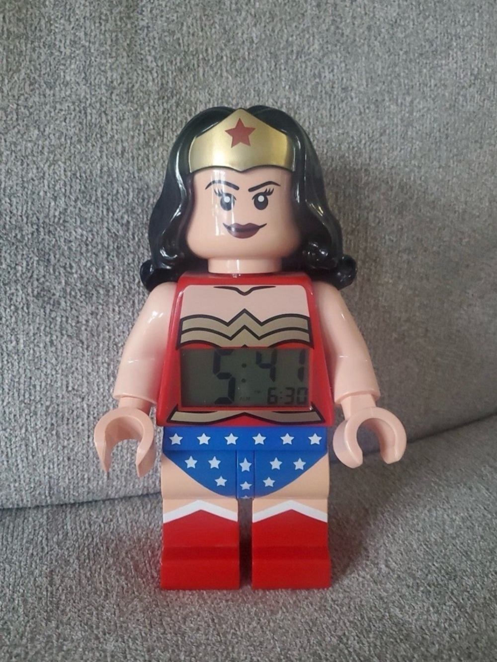 LEGO Wonder Woman digital clock